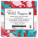 Pattern Artisan Batiks: Wild Poppies by Studio RK - Complete Collection Charm Square 