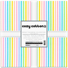 Cozy Cotton by Studio RK - Bright Rainbow Colorstory Ten Square