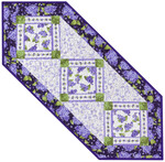 Pattern Lilac Garden Runner: Purple