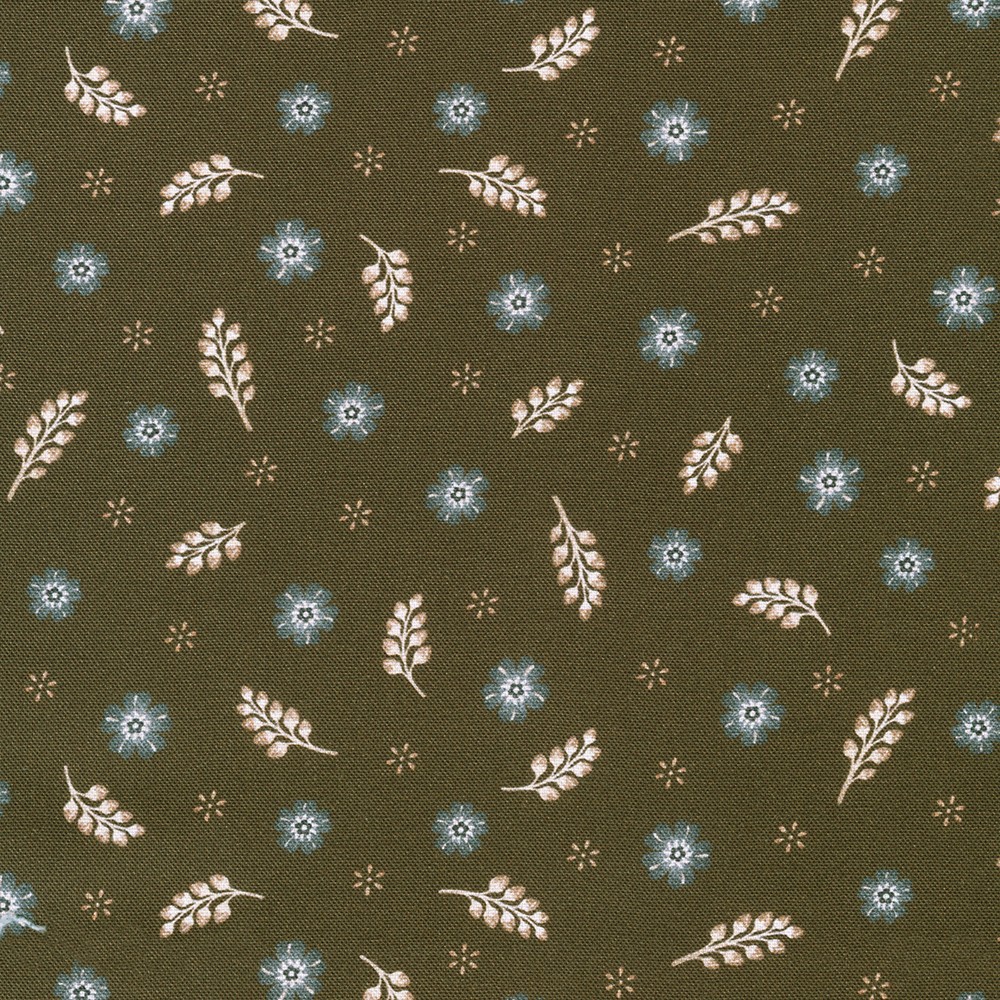 Feathers and Flora fabric
