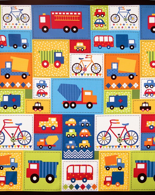 Robert Kaufman Fabrics Ready, Set, Go! 2 by Ann Kelle Cotton Novelty Print Fabric