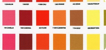 Kona Fabric Color Chart