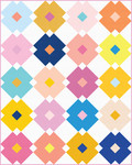 Fabric Flower Tiles Quilt