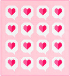 The Modern Holiday Collection I Heart You Quilt