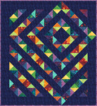Fabric Four Patch Charm Quilt