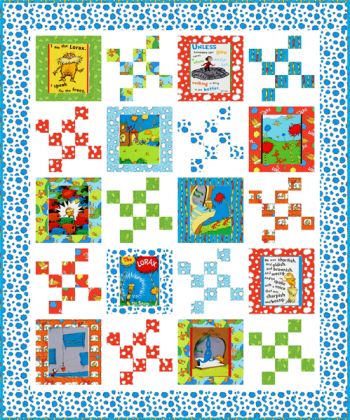 Speak for the Trees quilt kit, Bright colorstory