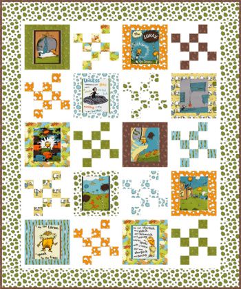 Speak for the Trees quilt kit, Earth colorstory