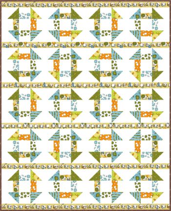 The Need for Thneeds quilt kit, Earth colorstory The Need for Thneeds quilt kit, Earth colorstory