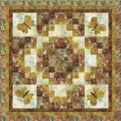 Radiant Butterfly quilt, mustard colorstory