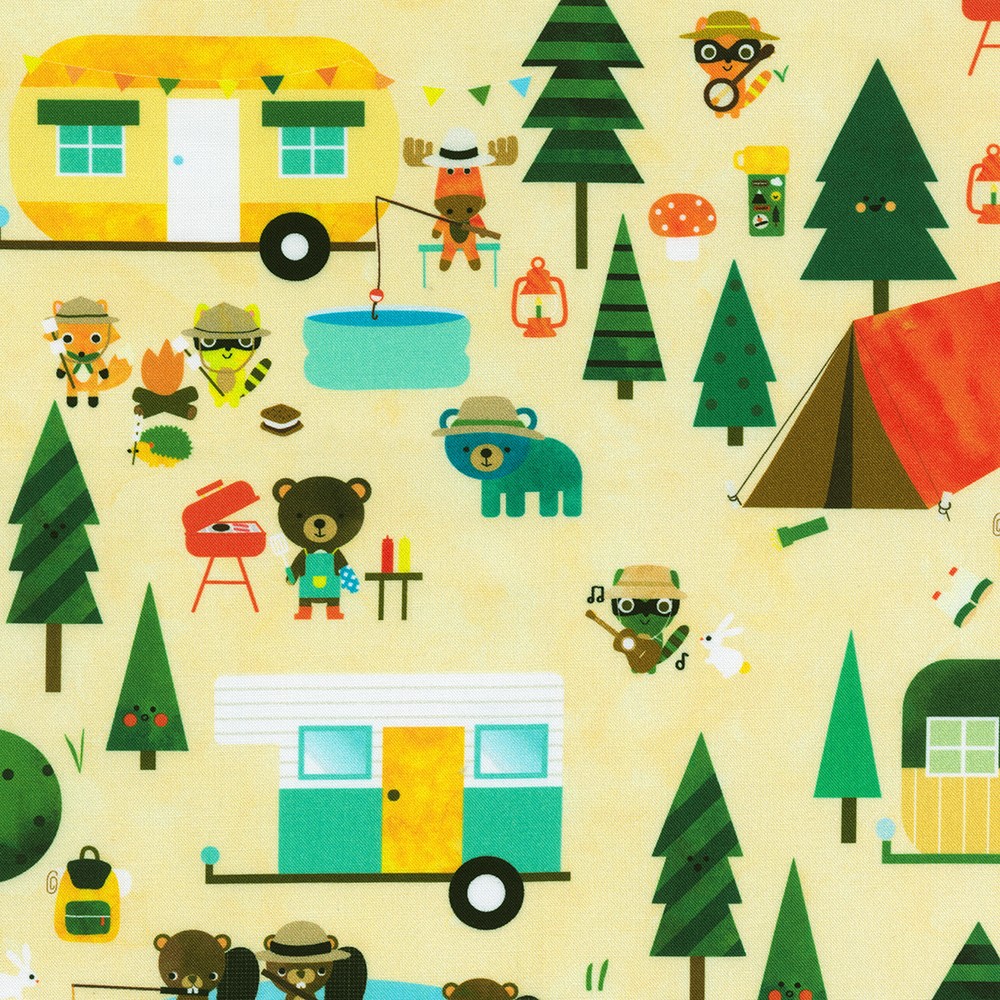 Campground Critters fabric
