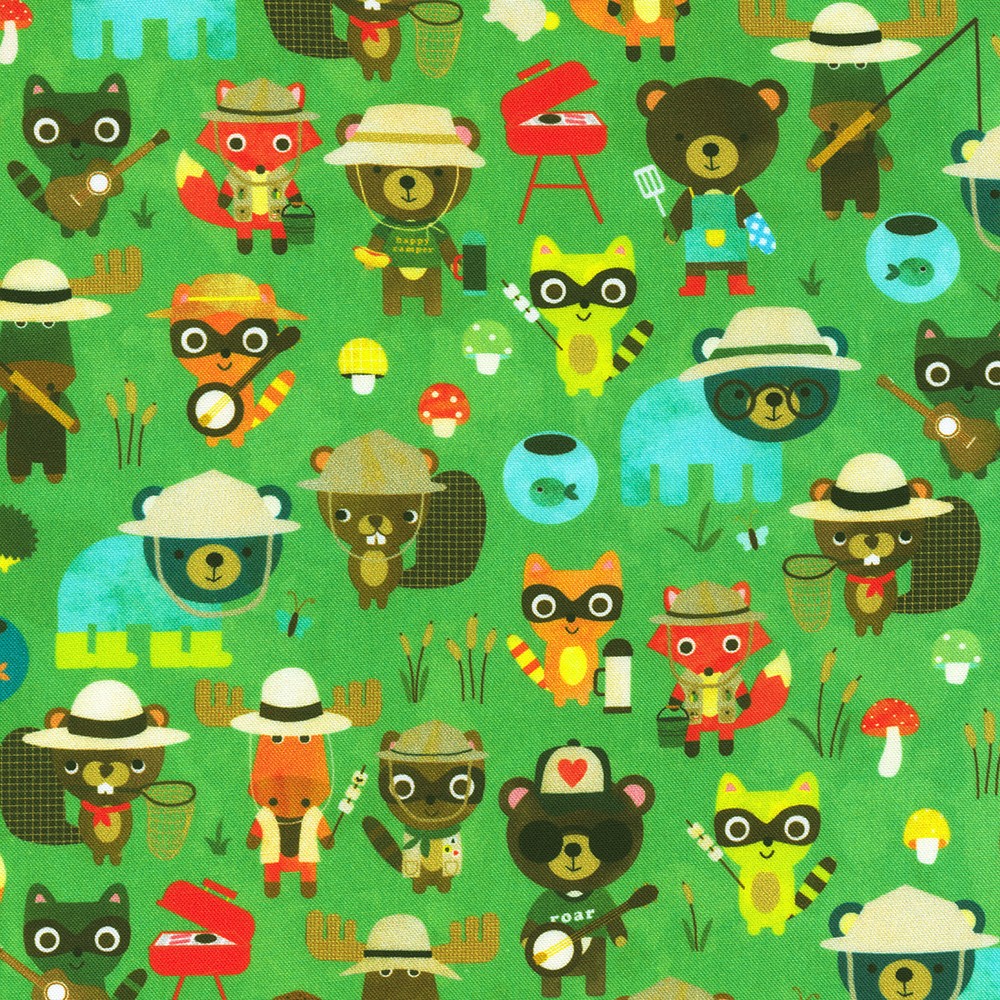 Campground Critters fabric