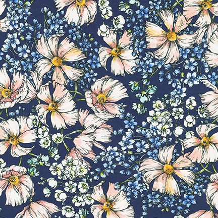 Wishwell: Nature's Notebook Lawns fabric