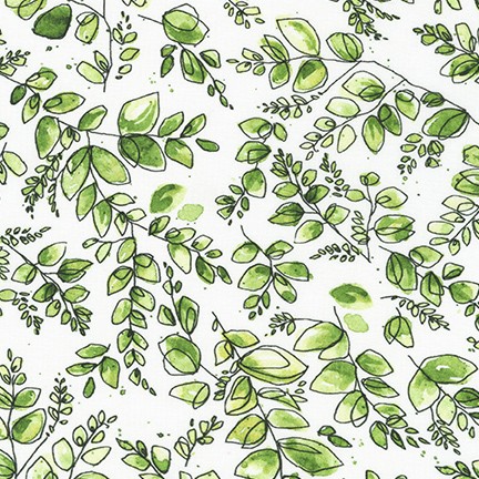 Wishwell: Nature's Notebook Lawns fabric