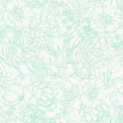 Wishwell: Nature's Notebook Lawns fabric