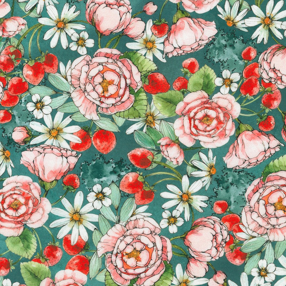 Wishwell: Strawberry Season fabric