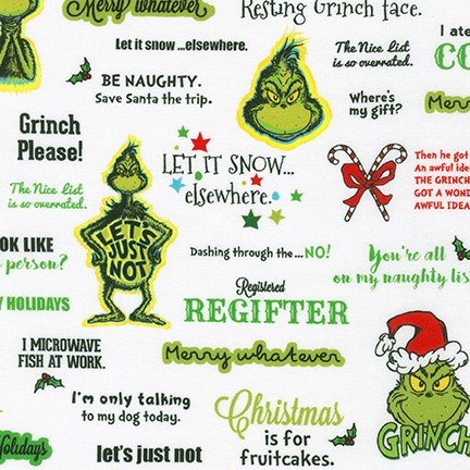 How the Grinch Stole Christmas fabric