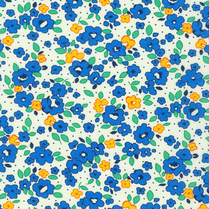 Baskets of Blooms Lawn fabric