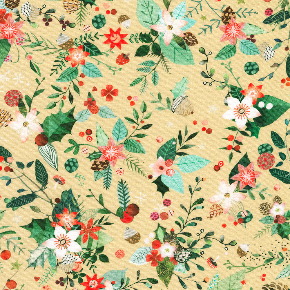 Festive Fauna fabric