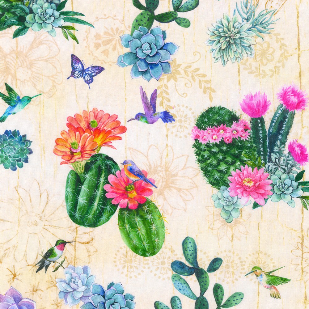 Desert Blooms fabric