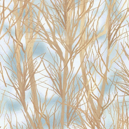 Winter Visitors fabric