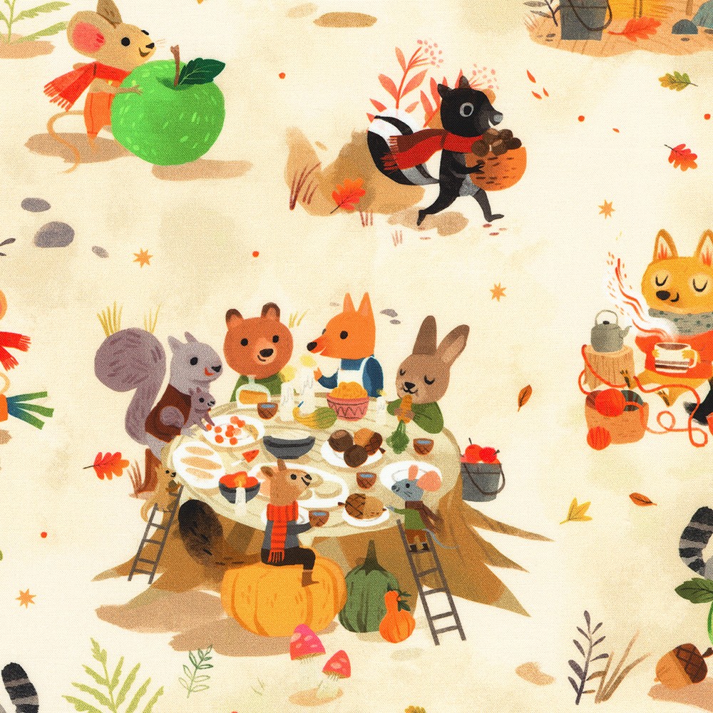 Forest Feast fabric