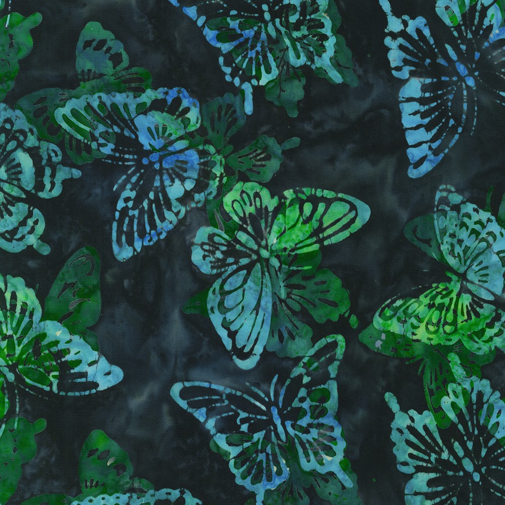 Artisan Batiks: Butterfly Habitat fabric