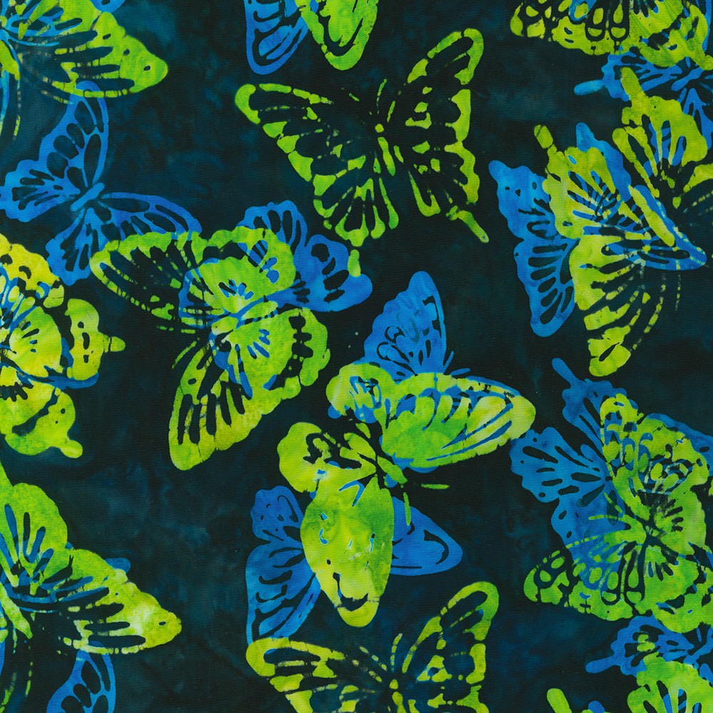 Artisan Batiks: Butterfly Habitat fabric