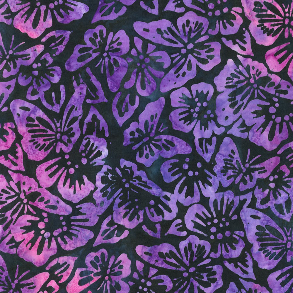 Artisan Batiks: Butterfly Habitat fabric