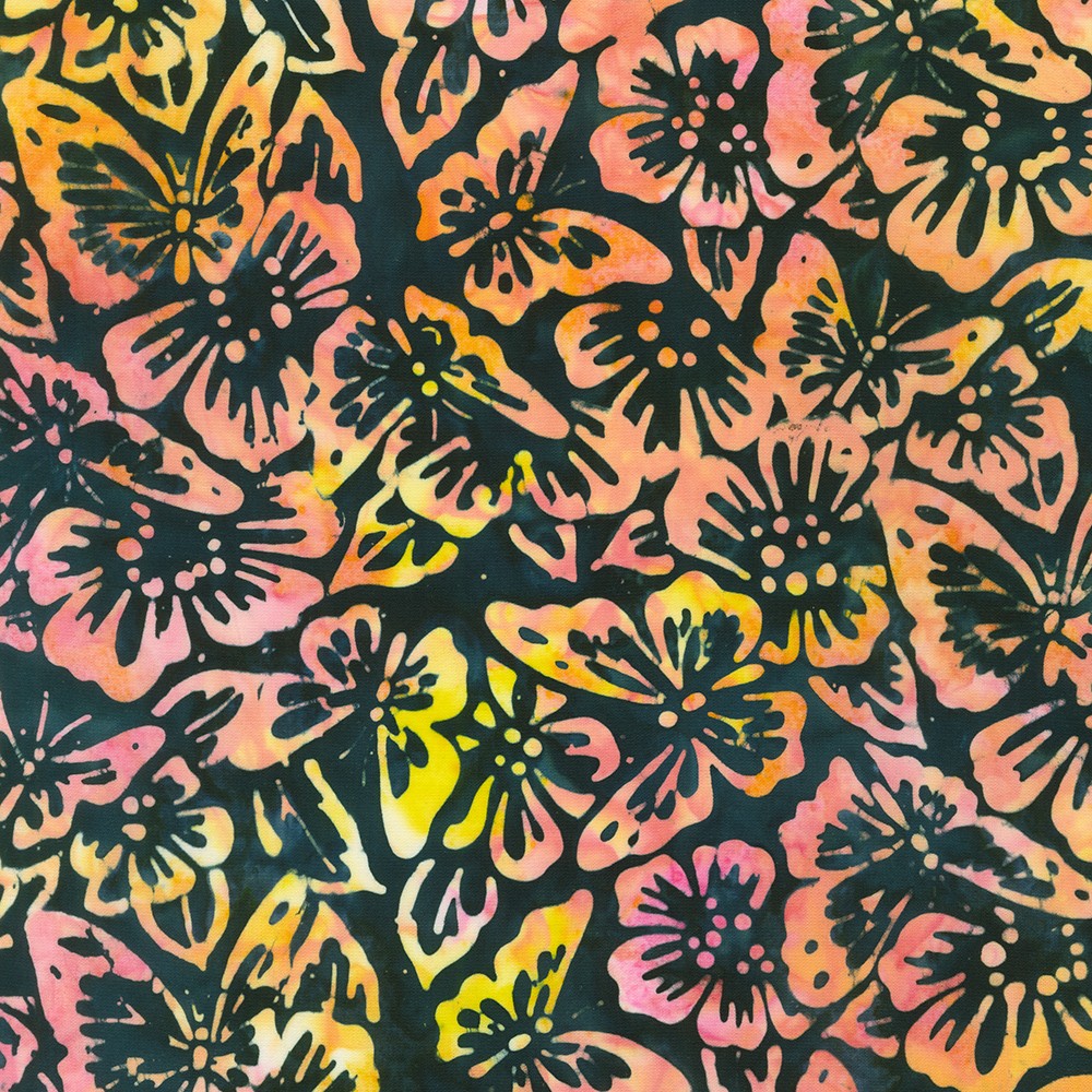 Artisan Batiks: Butterfly Habitat fabric