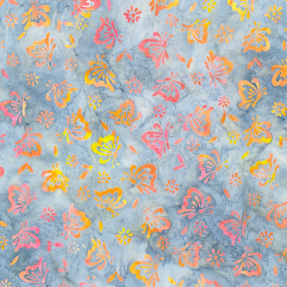 Artisan Batiks: Butterfly Habitat fabric