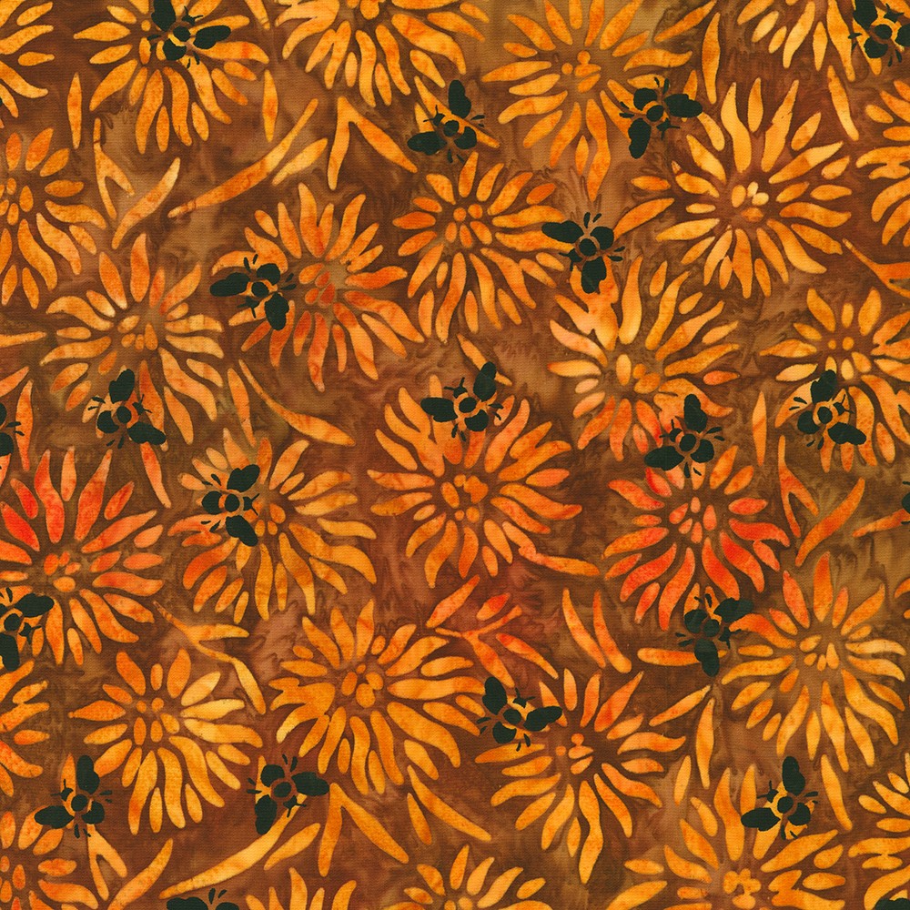 Artisan Batiks:  Bees and Flowers fabric