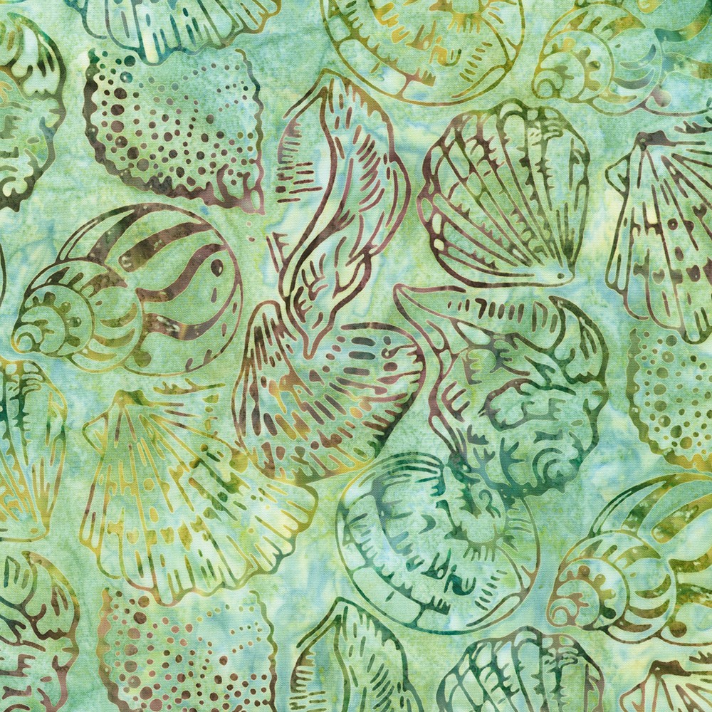 Artisan Batiks: Coastal Shells fabric