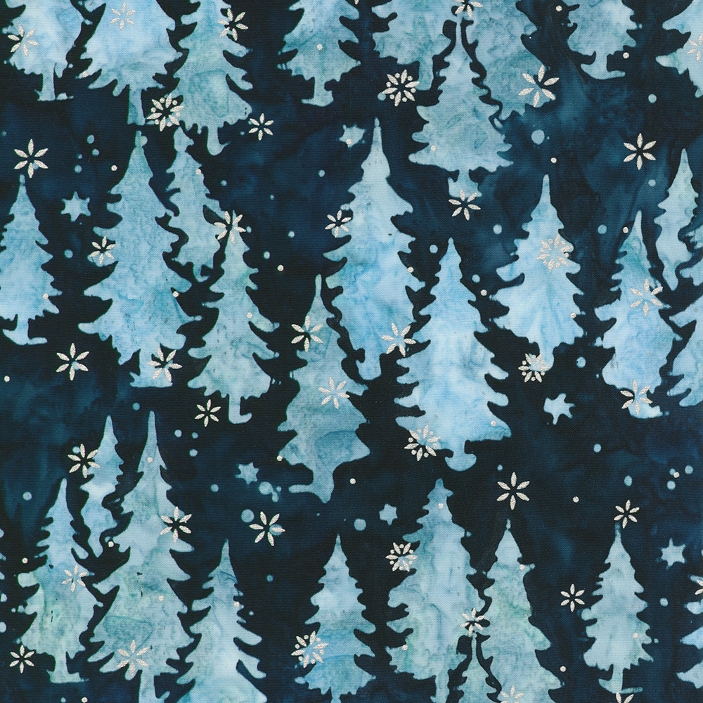 Artisan Batiks: Winter Pines fabric