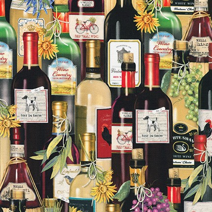 Uncork and Unwind fabric