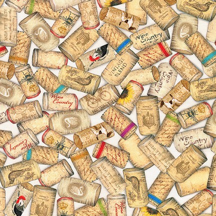 Uncork and Unwind fabric