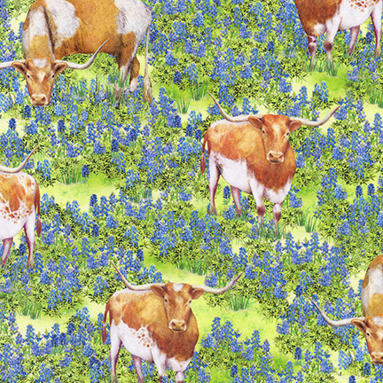 Texas In Bloom fabric