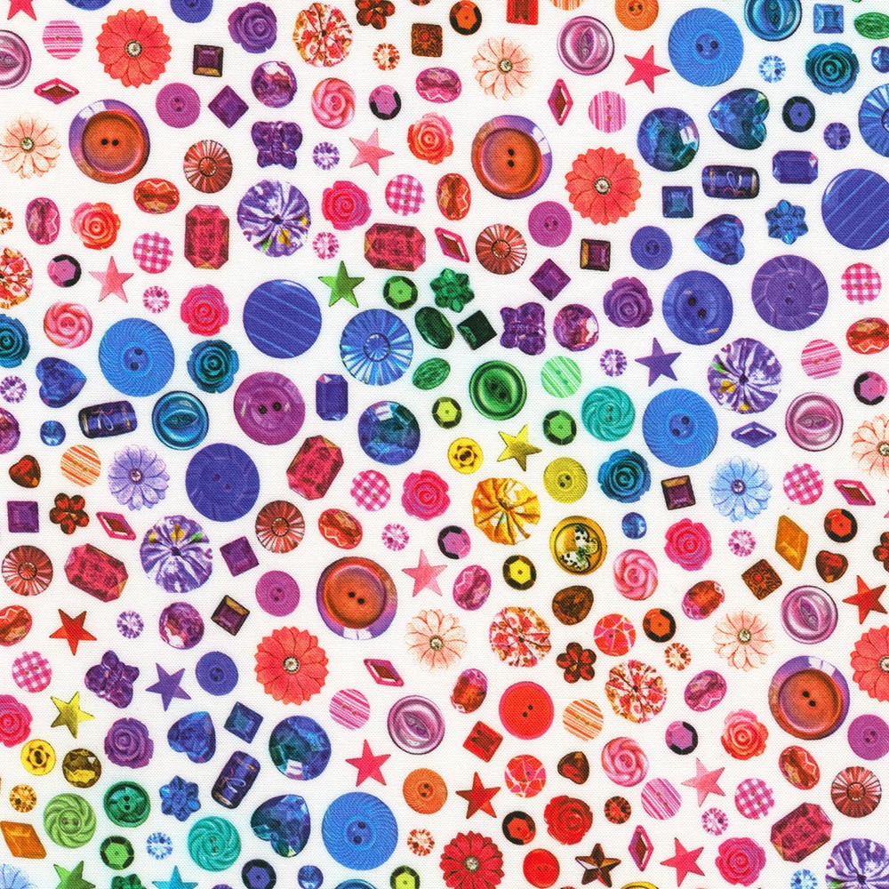 Rainbow Crafter's Stash fabric