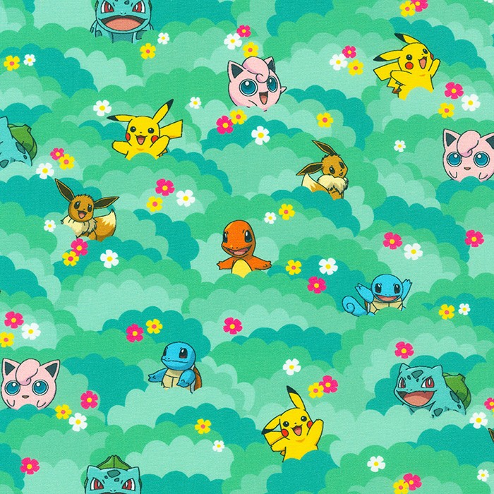 Sunny Days Pokemon fabric