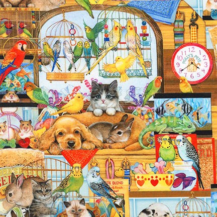 Whiskers & Tails fabric