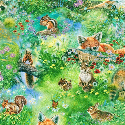North American Wildlife fabric