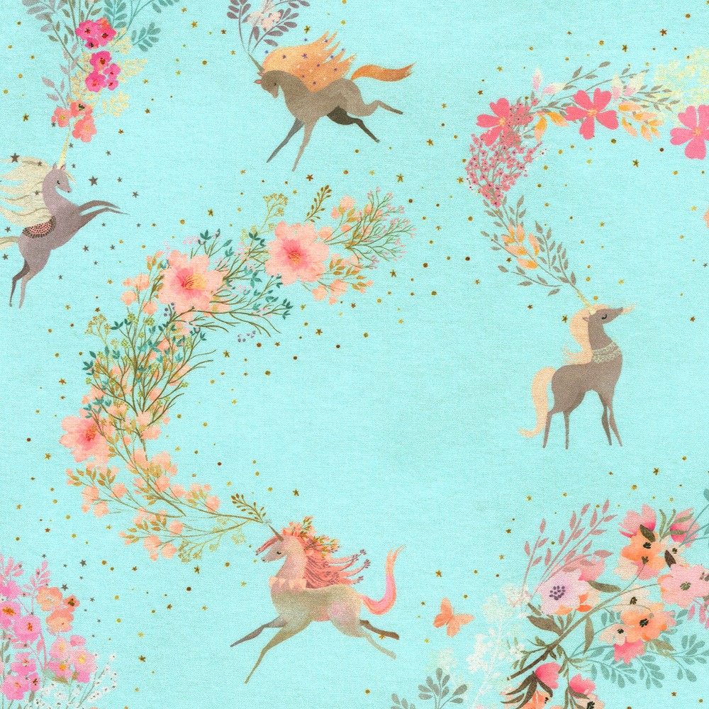 Unicorn Meadow fabric