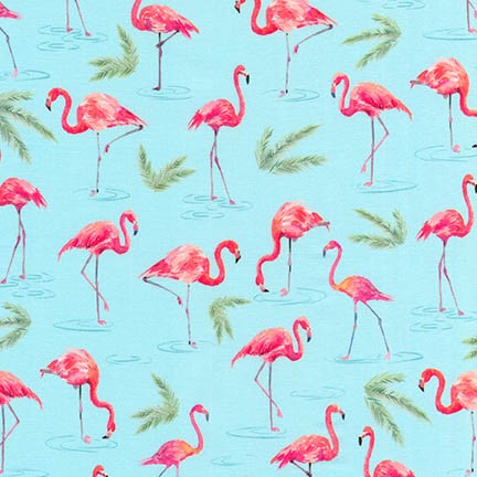 Flamingo Paradise fabric