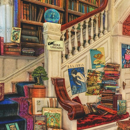 Library of Rarities fabric