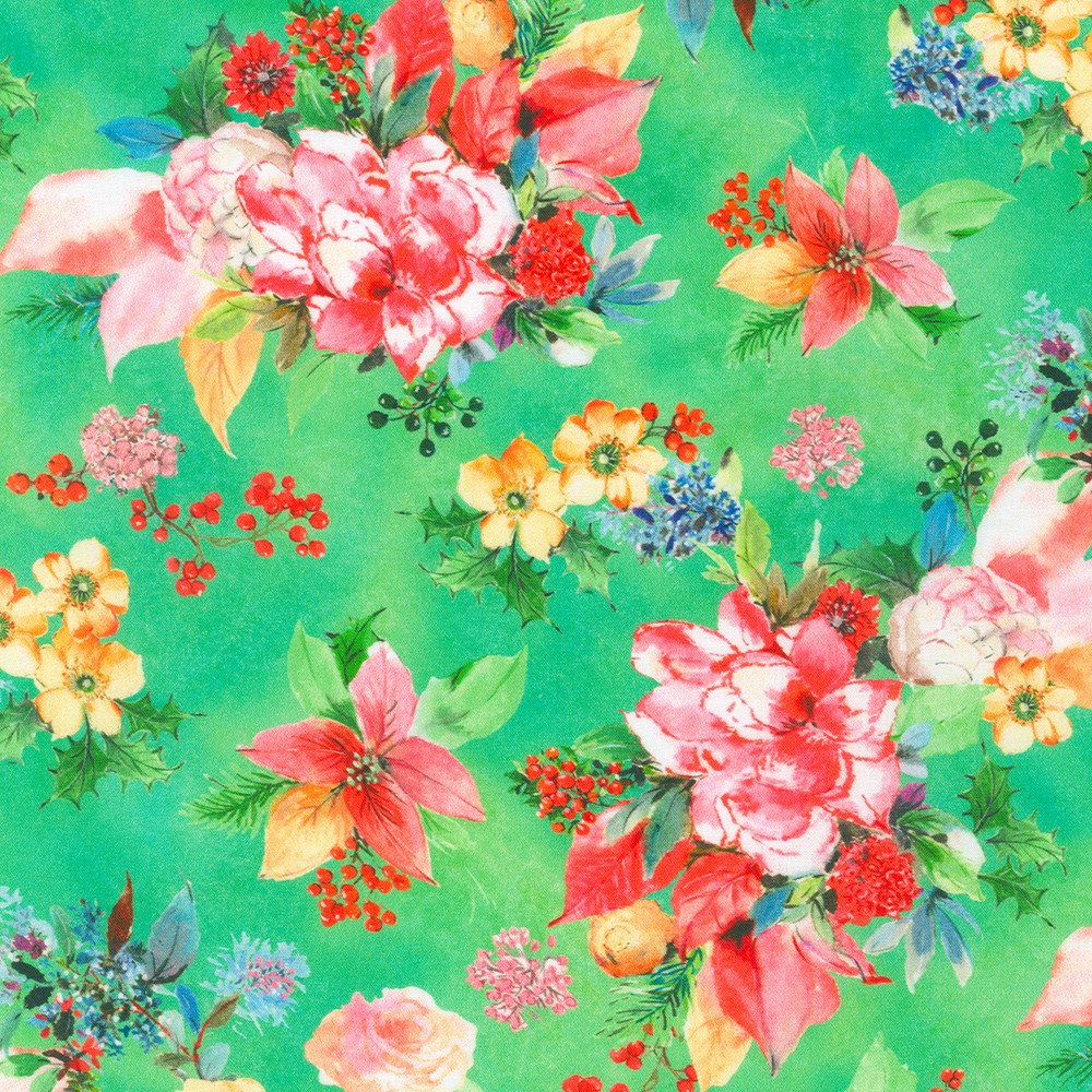 Yuletide Bouquet fabric
