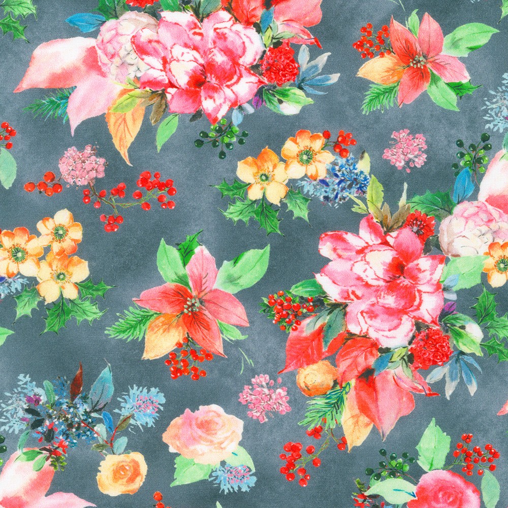Yuletide Bouquet fabric