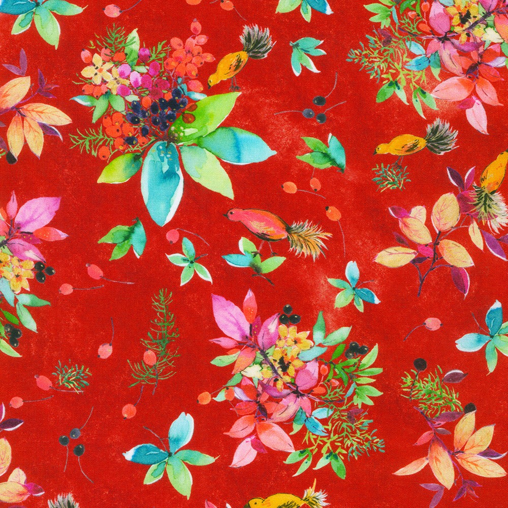 Yuletide Bouquet fabric