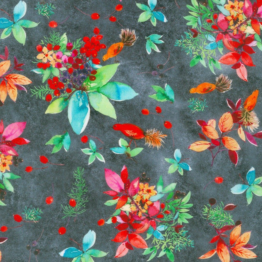 Yuletide Bouquet fabric