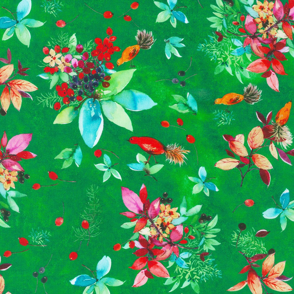 Yuletide Bouquet fabric