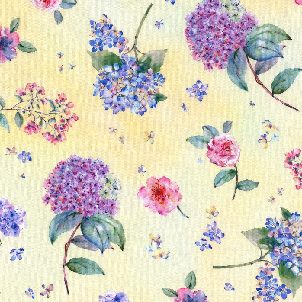 Hydrangea Mist fabric