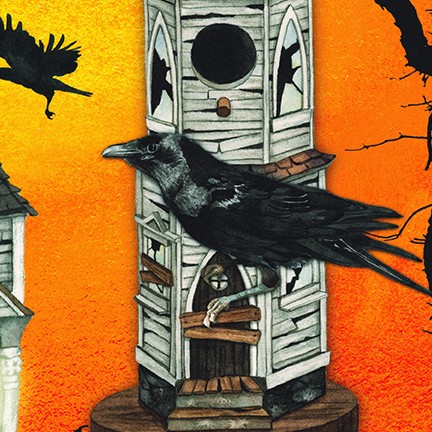 Raven Moon fabric
